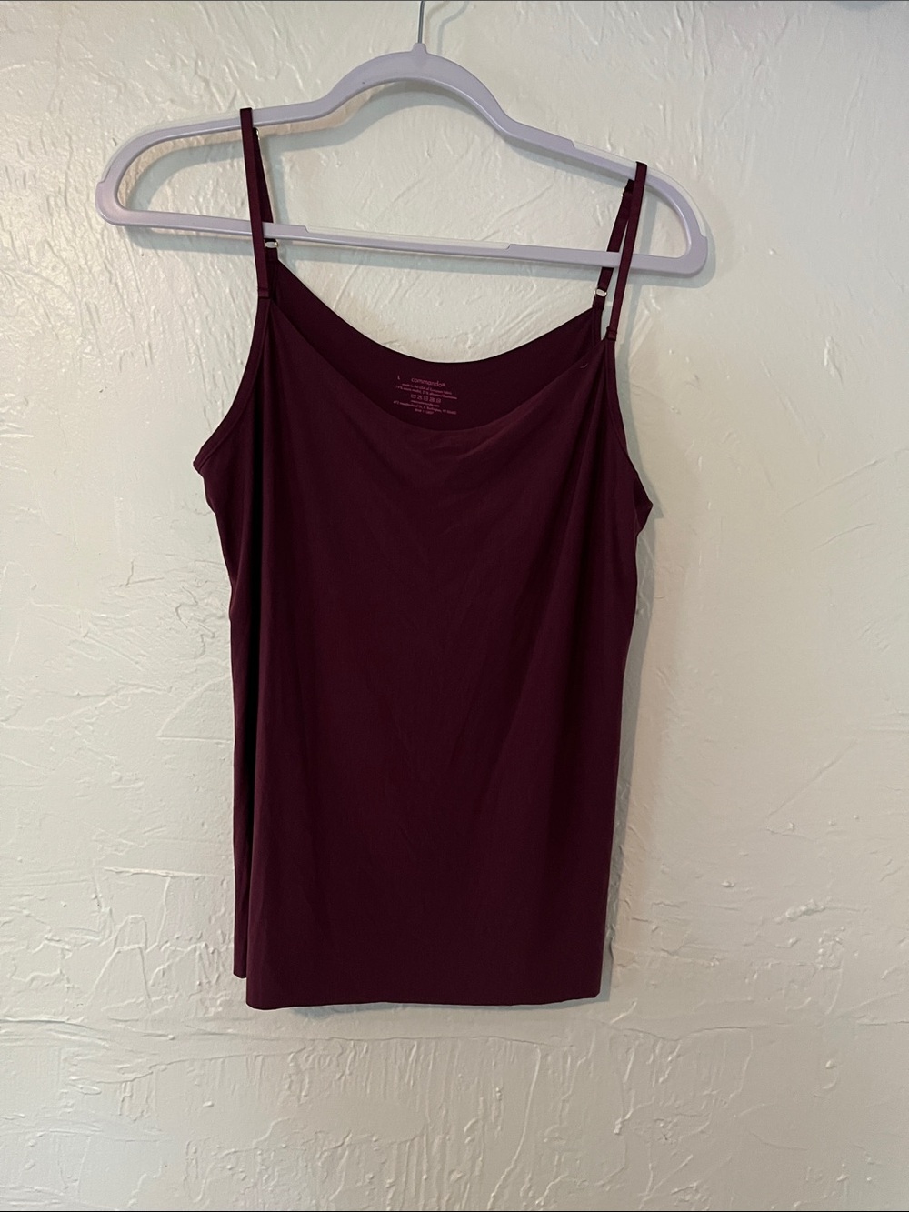 Commando Wine Burgundy Camisole Tank with Adjustable Straps